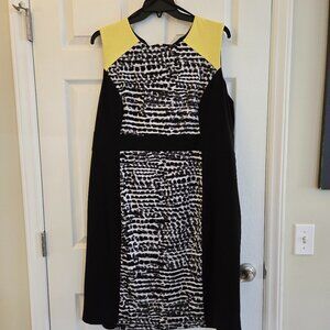 Calvin Klein Sleeveless Colorblock Sheath Dress